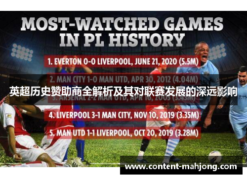 英超历史赞助商全解析及其对联赛发展的深远影响 英超历史赞助商全解析及其对联赛发展的深远影响